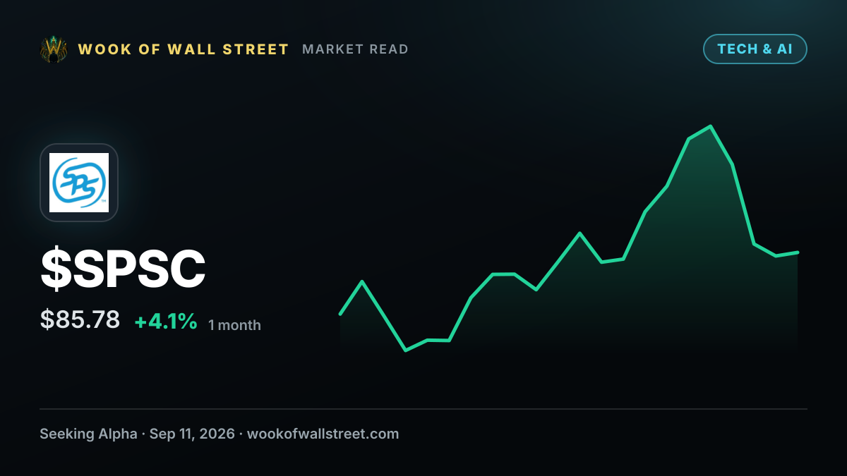 SPS Commerce jumps on report GTCR in talks to purchase — $SPSC one-month chart