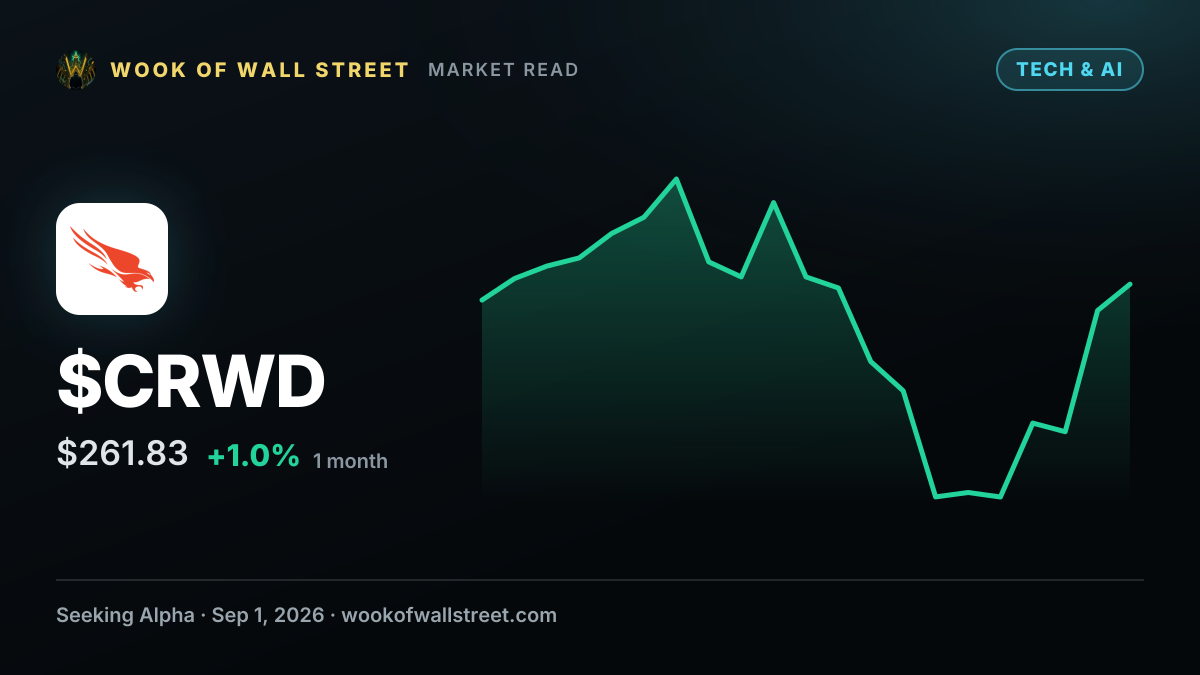 CrowdStrike's 'Mythos moment' drives platform-wide adoption: Truist — $CRWD one-month chart
