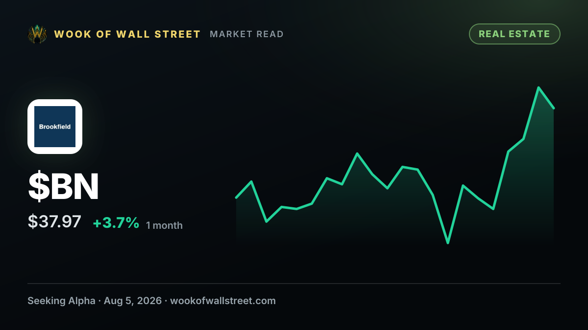 Brookfield Property Partners L.P. 5.75 CL A PF SR3 declares $0.3594/share — $BN one-month chart
