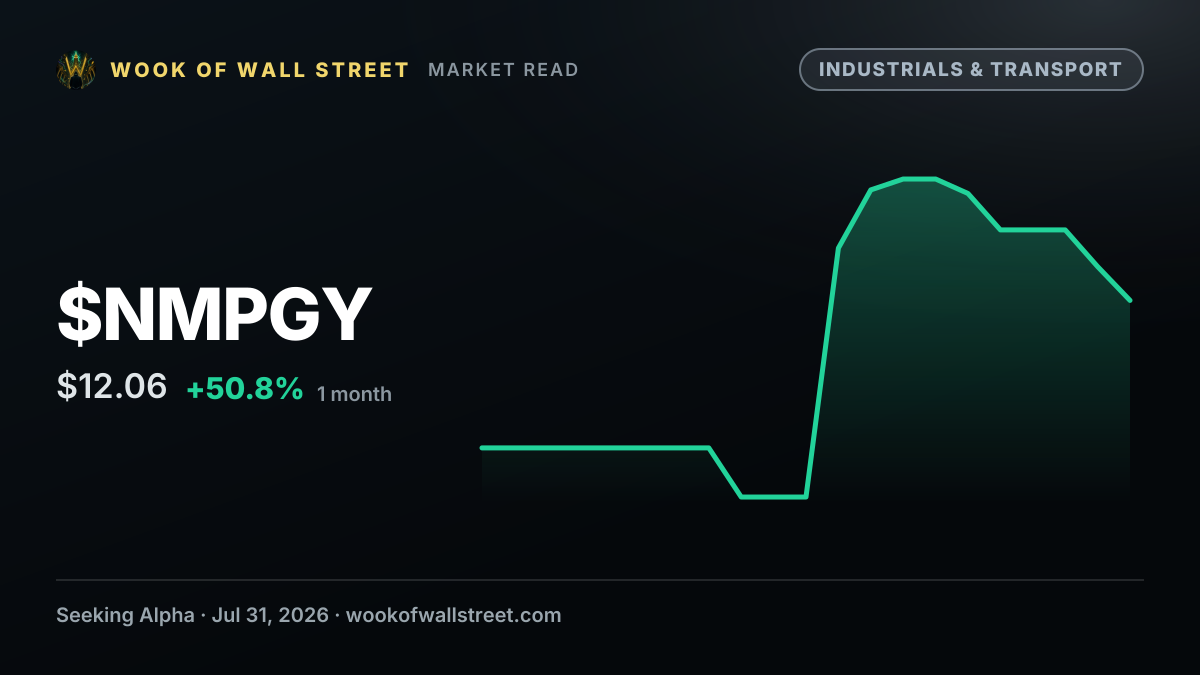 Navios Maritime declares $0.06 dividend — $NMPGY one-month chart
