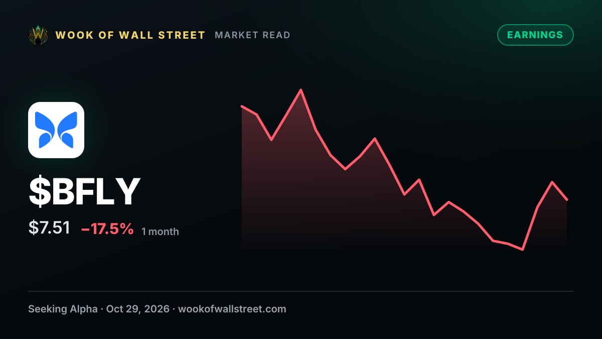 Butterfly Network projects $123M-$126M 2026 revenue as it outlines early 2027 P5.1 launch and $150M ATM flexibility — $BFLY one-month chart