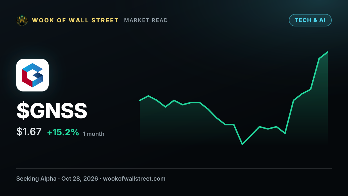 Genasys repays unsecured term loan in full to Maran Partners — $GNSS one-month chart