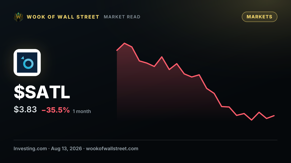 Satellogic hires Jamil Kawar as SVP of space systems — $SATL one-month chart