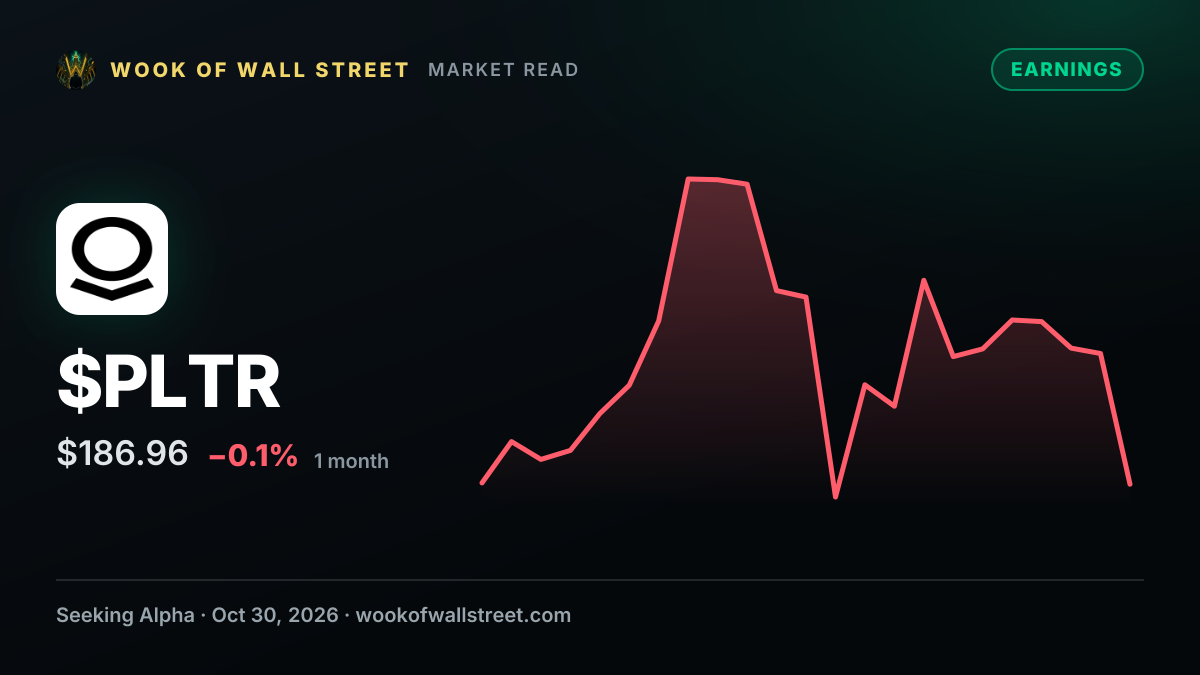 Palantir heads into Q3 earnings with strong demand signals, but valuation concerns persist — $PLTR one-month chart