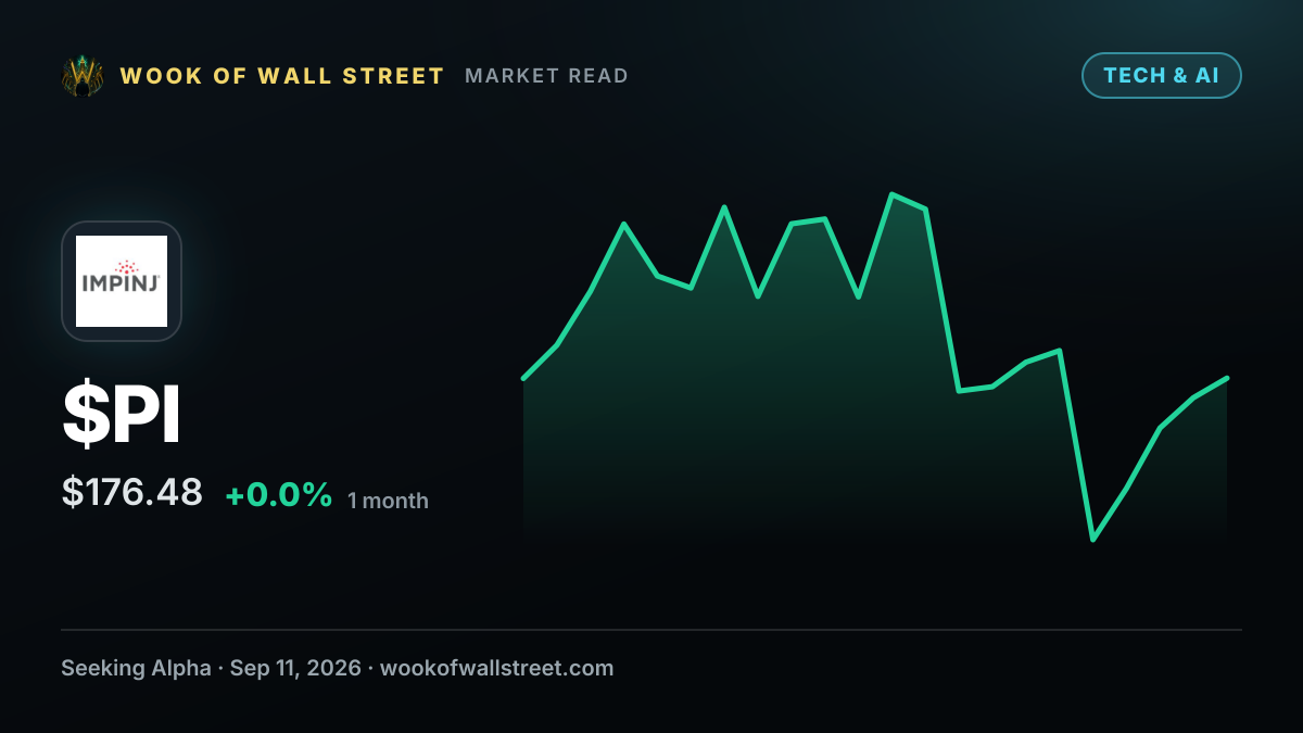 Impinj to exchange convertible notes due 2027 — $PI one-month chart