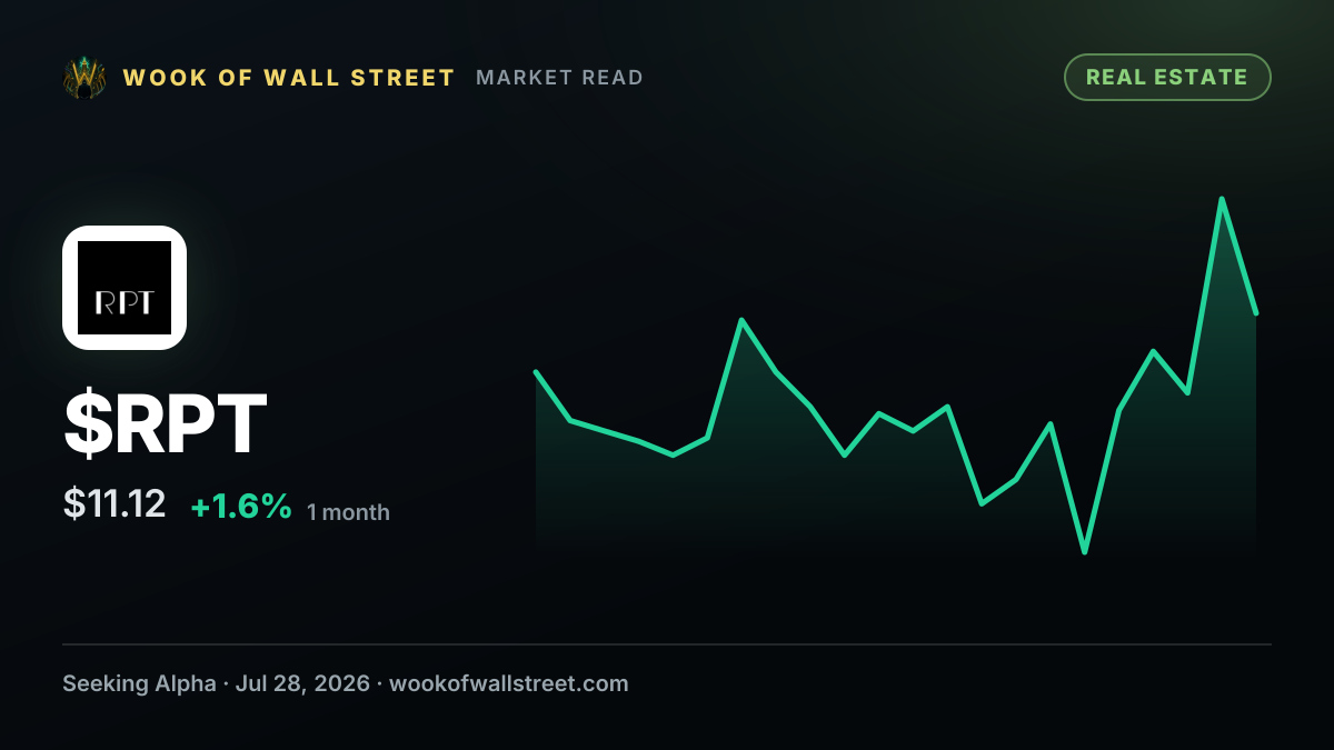 Rithm Property Trust outlines plan to decide ‘no later than the end of the year’ after pulling equity offering — $RPT one-month chart