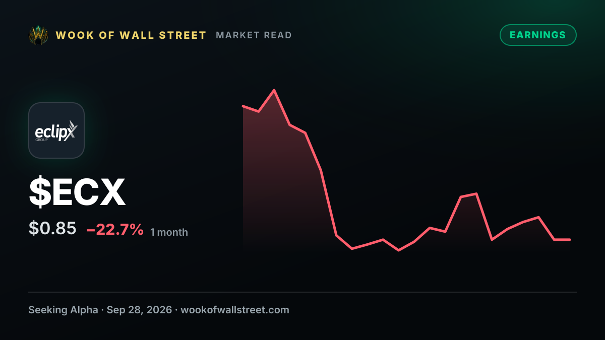 ECARX Holdings GAAP EPS of -$0.06, revenue of $356.7M — $ECX one-month chart